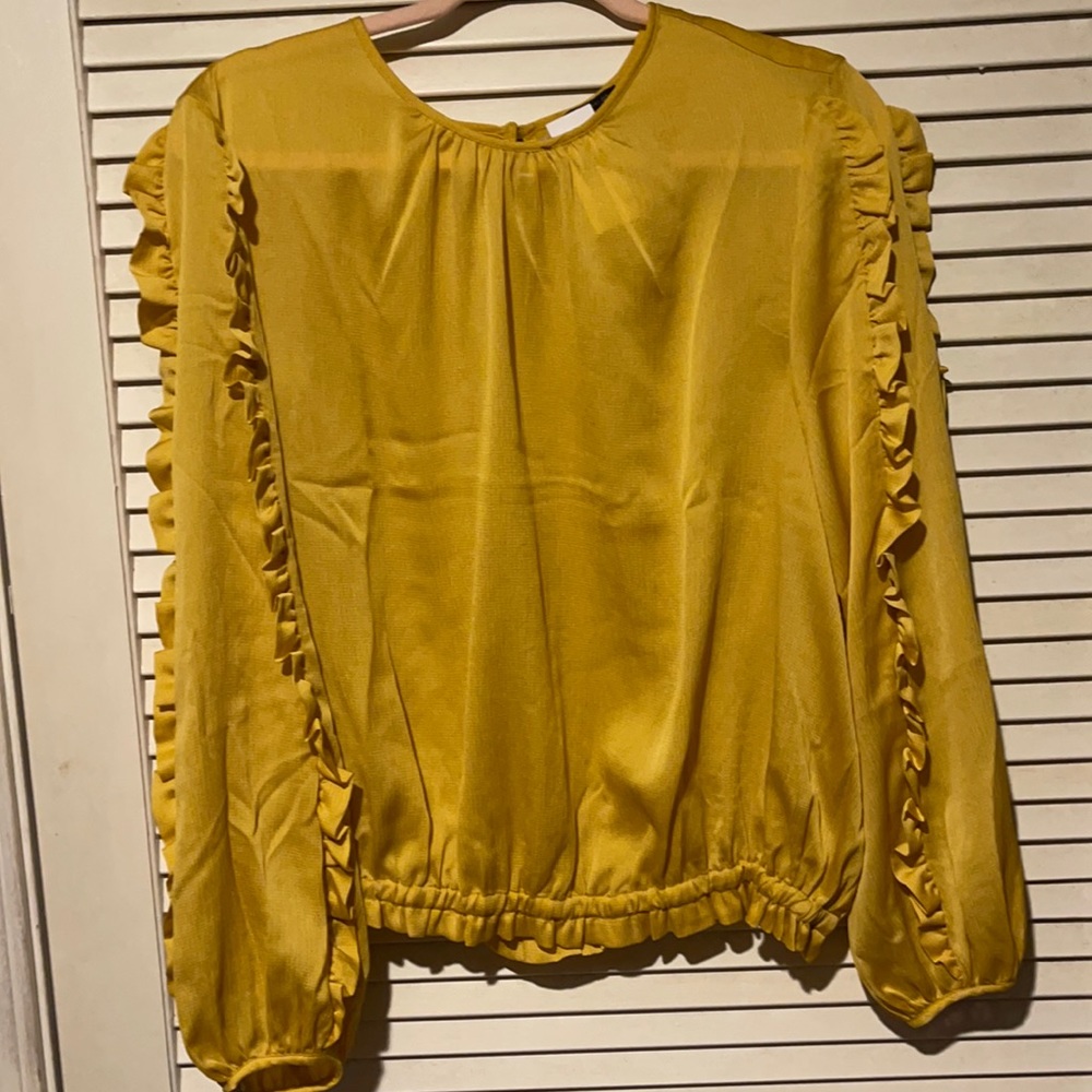 Ann Taylor- Yellow Gold Blouse-Brand New with Tags
